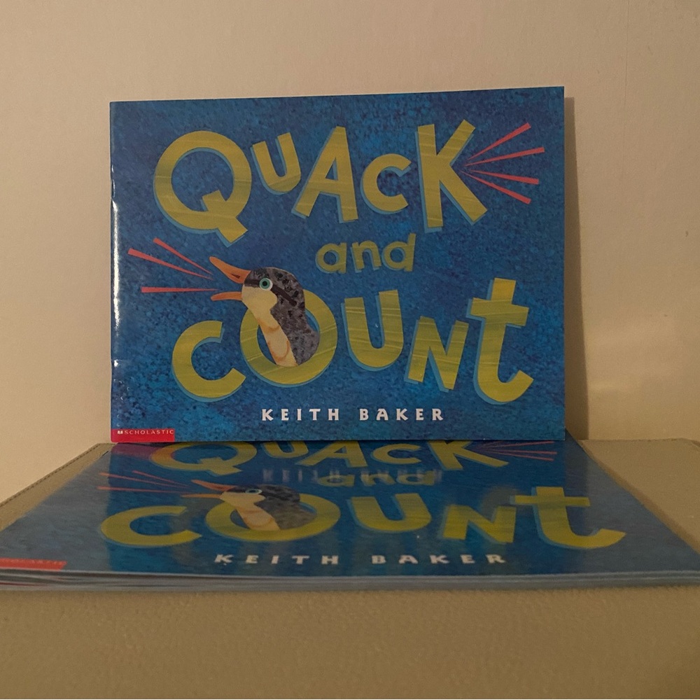 Four paperback copies of quack and count picture books